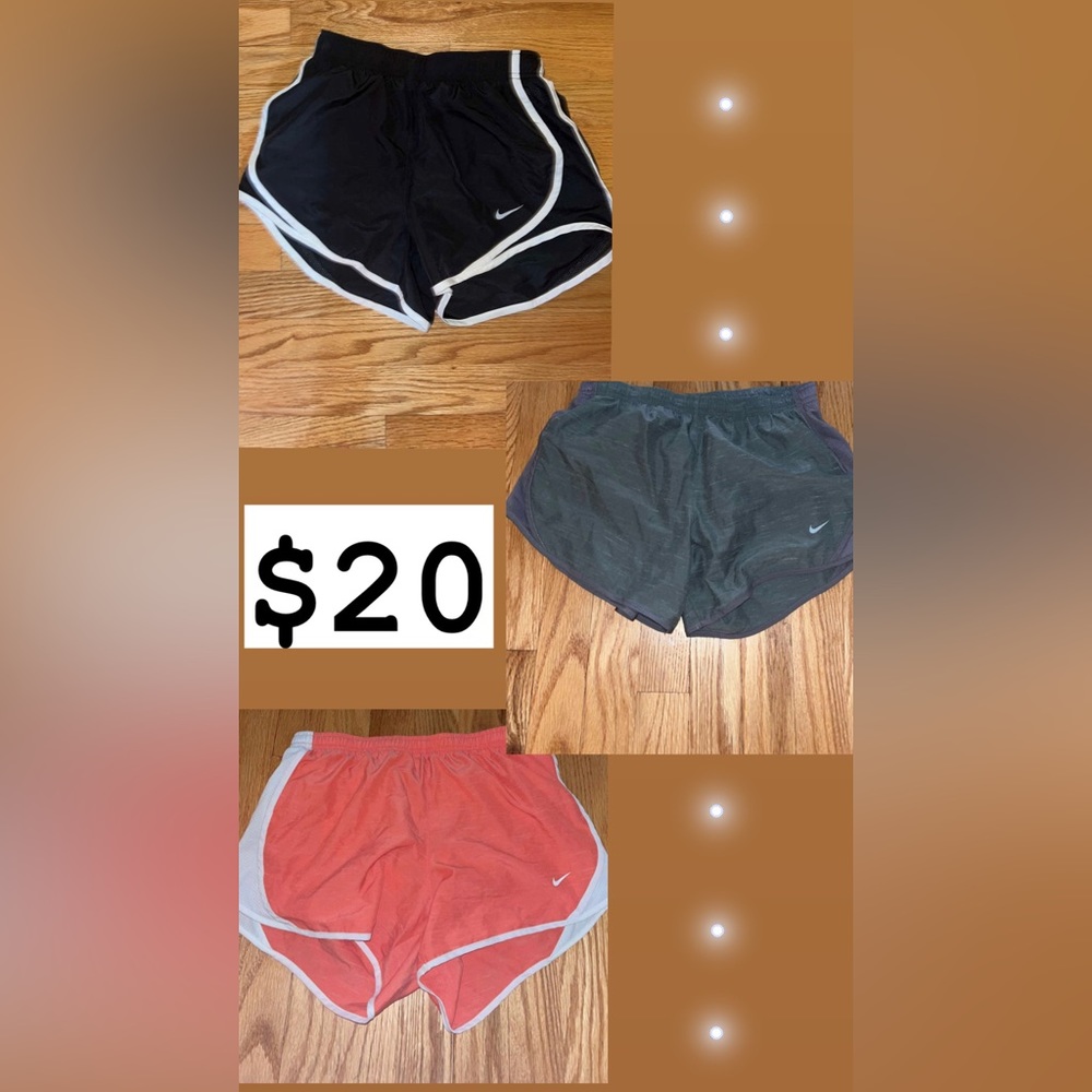 THREE PACK - Nike Shorts (All women’s xs/youth L)